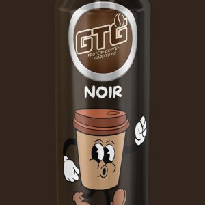 This is the noir version of GTG Protein Coffee for those that like it black, without milk.