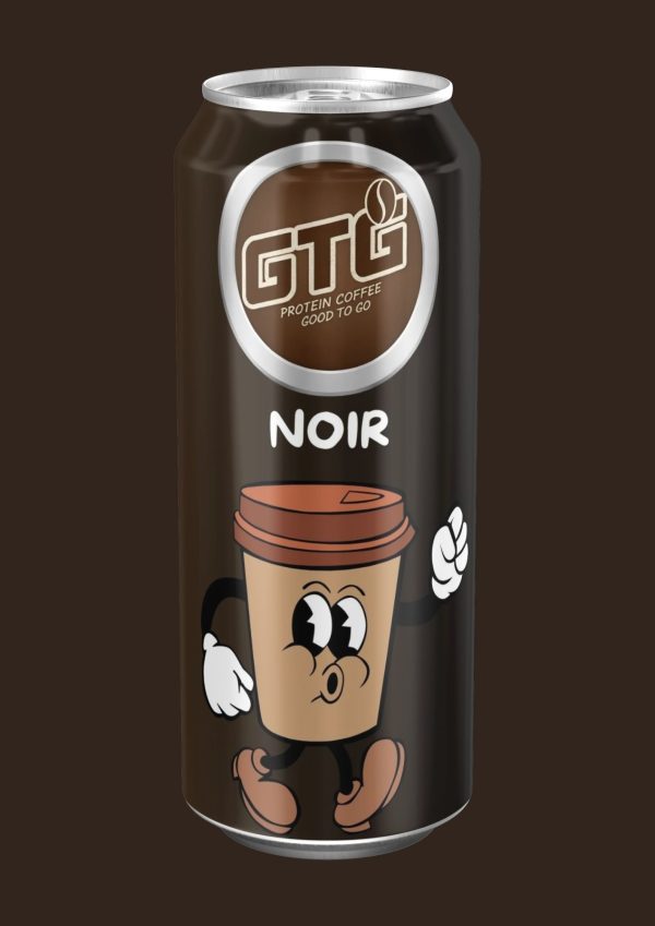 This is the noir version of GTG Protein Coffee for those that like it black, without milk.